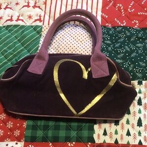 Purple Heart-Embellished Women's Bag